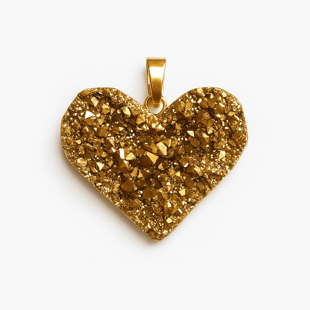 Pendente Coração Pirite