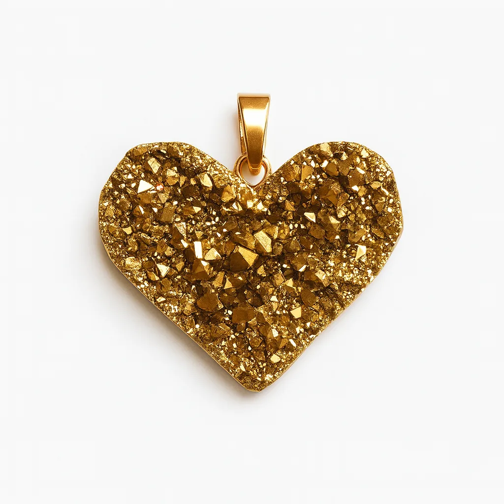 Pendente Coração Pirite